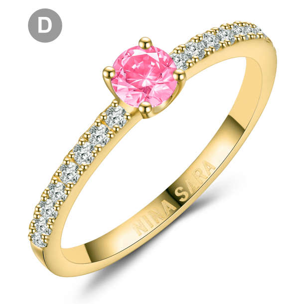 Forlovelsesring 14 Karat Guld NS652-D