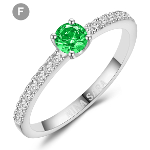 Forlovelsesring 14 Karat Hvidguld NS652-F