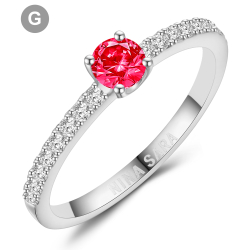 Forlovelsesring 14 Karat Hvidguld NS652-G