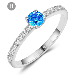 Forlovelsesring 14 Karat Hvidguld NS652-H