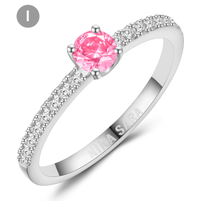 Forlovelsesring 14 Karat Hvidguld NS652-I