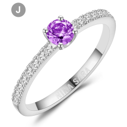 Forlovelsesring 14 Karat Hvidguld NS652-J