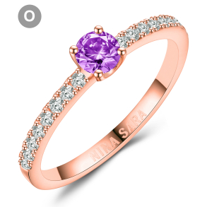 Forlovelsesring 14 Karat Rdguld NS652-O