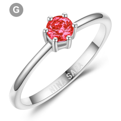 Forlovelsesring 14 Karat Hvidguld NS654-G