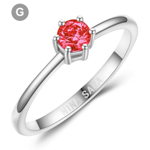 Forlovelsesring 14 Karat Hvidguld NS654-G