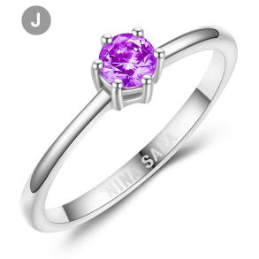 Forlovelsesring 14 Karat Hvidguld NS654-J