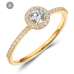 Forlovelsesring 14 Karat Guld NS655-A