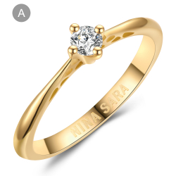 Forlovelsesring 14 Karat Guld NS657-A