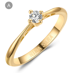 Forlovelsesring 14 Karat Guld NS657-A