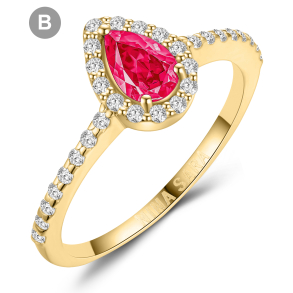 Forlovelsesring 14 Karat Guld NS661-B