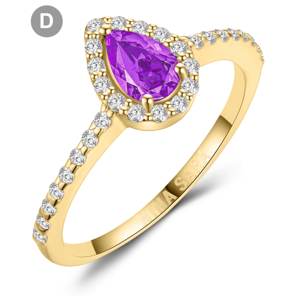 Forlovelsesring 14 Karat Guld NS661-D