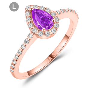 Forlovelsesring 14 Karat Rdguld NS661-L