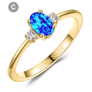 Forlovelsesring 14 Karat Guld NS664-C