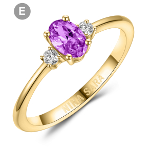 Forlovelsesring 14 Karat Guld NS664-E