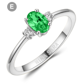 Forlovelsesring 14 Karat Hvidguld NS664-F