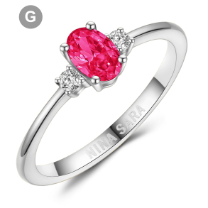 Forlovelsesring 14 Karat Hvidguld NS664-G