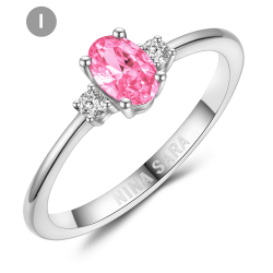 Forlovelsesring 14 Karat Hvidguld NS664-I