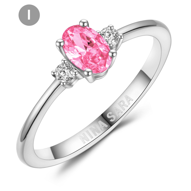 Forlovelsesring 14 Karat Hvidguld NS664-I