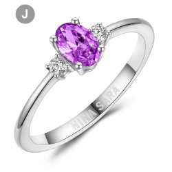 Forlovelsesring 14 Karat Hvidguld NS664-J