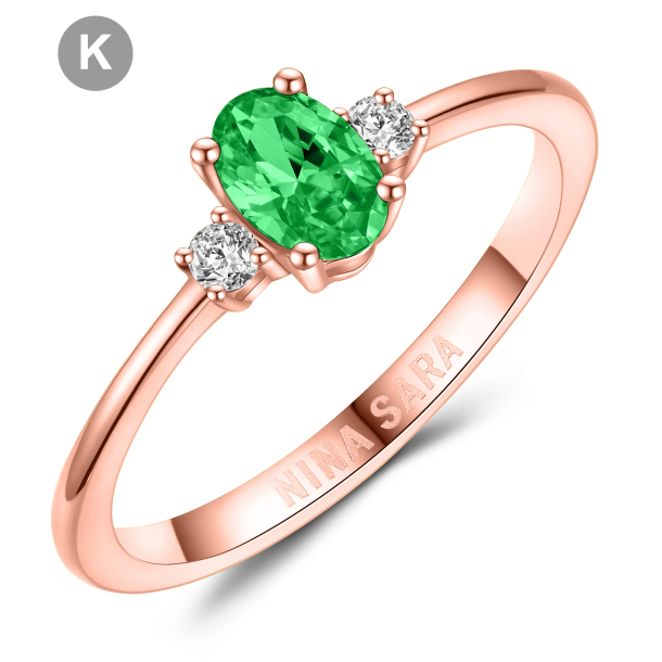 Forlovelsesring 14 Karat Rdguld NS664-K