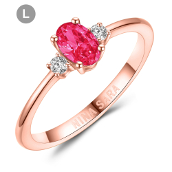 Forlovelsesring 14 Karat Rdguld NS664-L