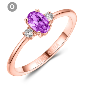 Forlovelsesring 14 Karat Rdguld NS664-O