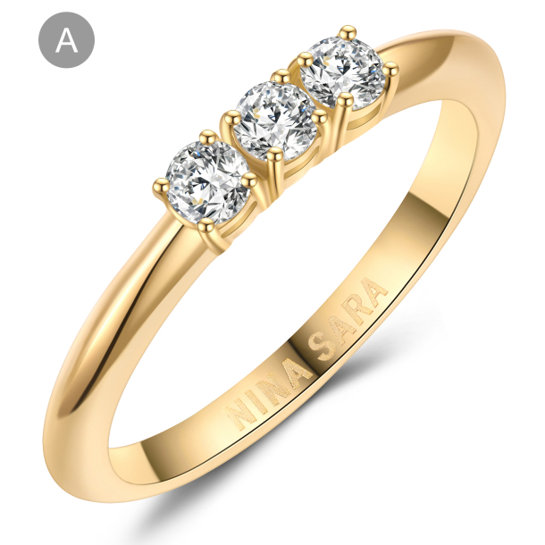 Forlovelsesring 14 Karat Guld NS665-A