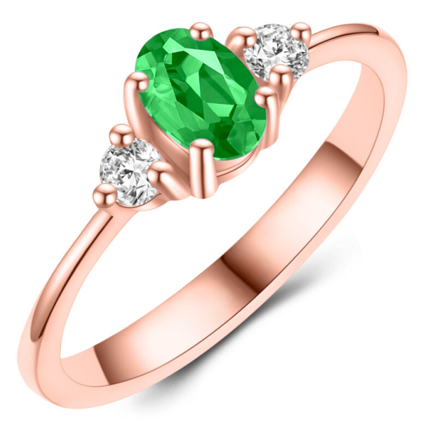 Forlovelsesring 14 Karat Rødguld NS639-K