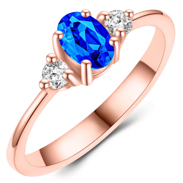 Forlovelsesring 14 Karat Rødguld NS639-M