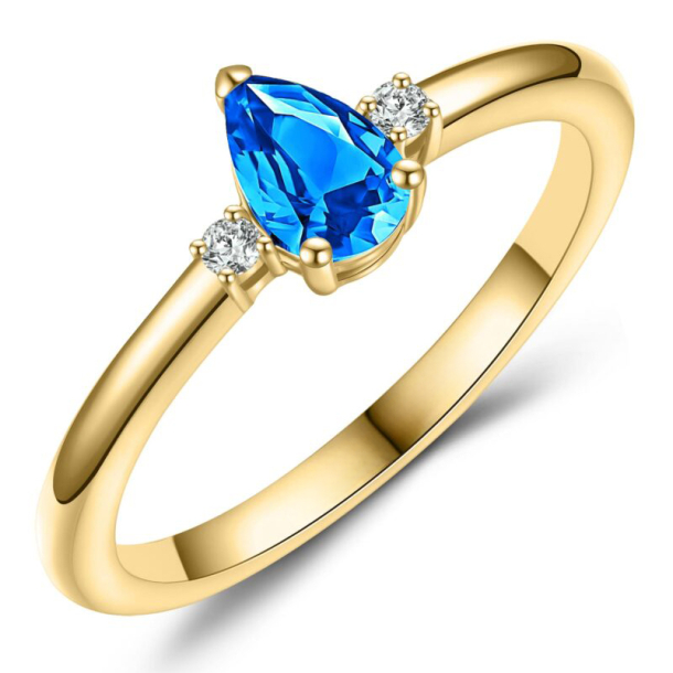 Forlovelsesring 14 Karat Guld NS643-C