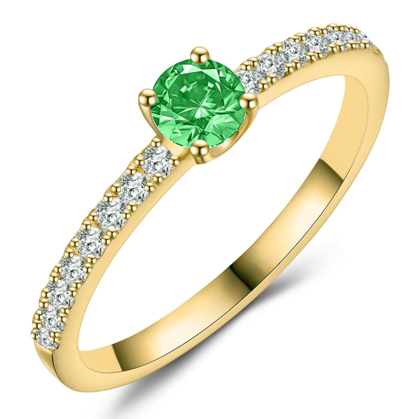 Forlovelsesring 14 Karat Guld NS652-A