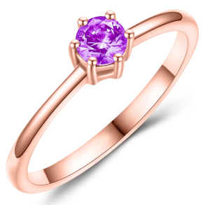 Forlovelsesring 14 Karat Rdguld NS654-O