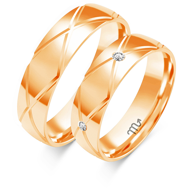 Eksklusive Vielsesringe Simply Love O384-2