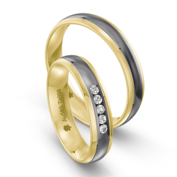 Eksklusive Vielsesringe Tantal Amourina 7001