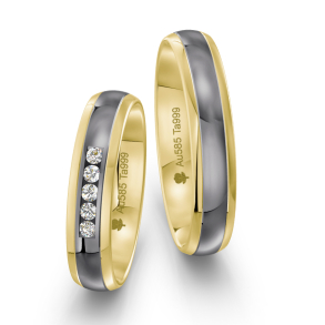 Eksklusive Vielsesringe Tantal Amourina 7001