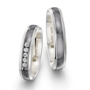 Eksklusive Vielsesringe Tantal Amourina 7002