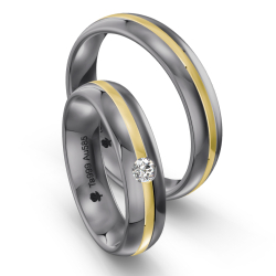 Eksklusive Vielsesringe Tantal Amourina 7003