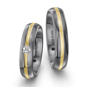 Eksklusive Vielsesringe Tantal Amourina 7003