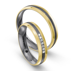 Eksklusive Vielsesringe Tantal Amourina 7004