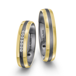 Eksklusive Vielsesringe Tantal Amourina 7004