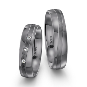 Eksklusive Vielsesringe Tantal Amourina 7006