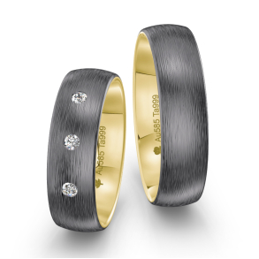 Eksklusive Vielsesringe Tantal Amourina 7009