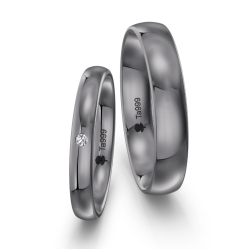 Eksklusive Vielsesringe Tantal Amourina 7013