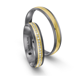 Eksklusive Vielsesringe Tantal Amourina 7017