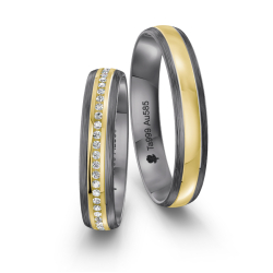 Eksklusive Vielsesringe Tantal Amourina 7017