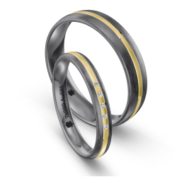 Eksklusive Vielsesringe Tantal Amourina 7018