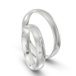 Vielsesringe Slv Amourina 9001