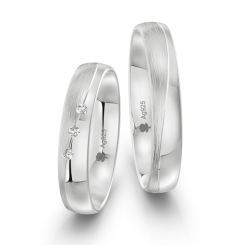 Vielsesringe Slv Amourina 9001