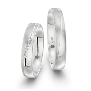 Vielsesringe Slv Amourina 9001