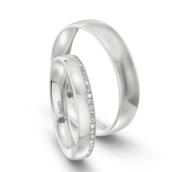 Vielsesringe Slv Amourina 9004